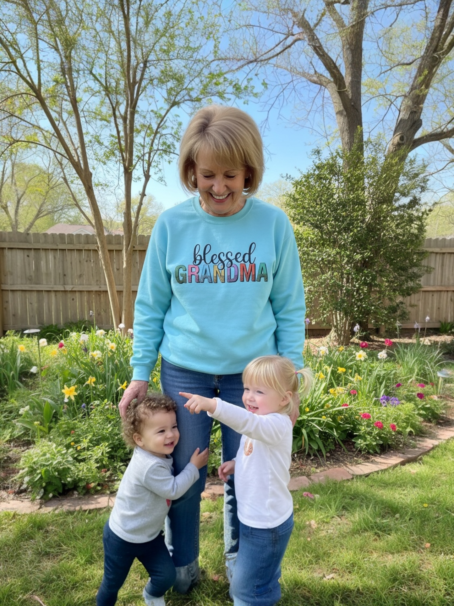 Blessed Grandma Garden Crewneck - SuNise & Co