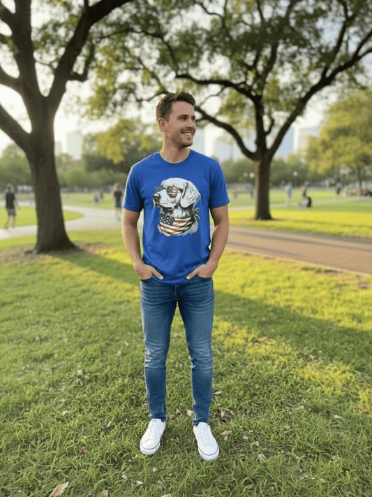 Patriotic Pup Graphic Tee - SuNise & Co