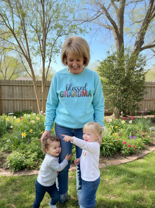 Blessed Grandma Garden Crewneck - SuNise & Co