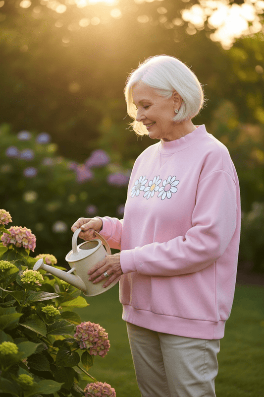 Daisy Days™ Crewneck – Women’s Soft Sweatshirt - SuNise & Co