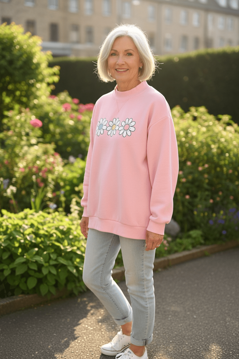 Daisy Days™ Crewneck – Women’s Soft Sweatshirt - SuNise & Co