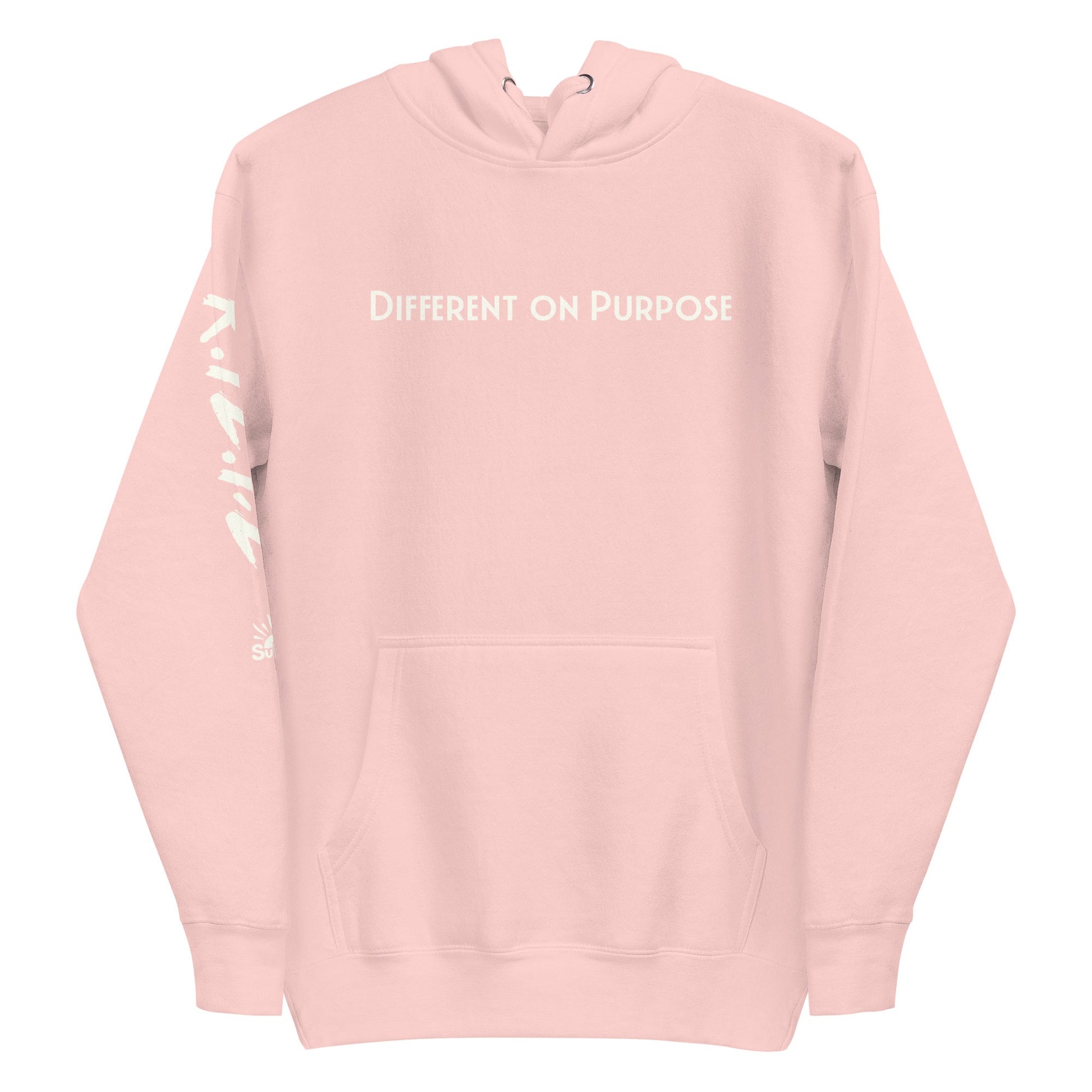 DIFFERENT ON PURPOSE Hoodie In Pink — R.12.1.2 - SuNise & Co