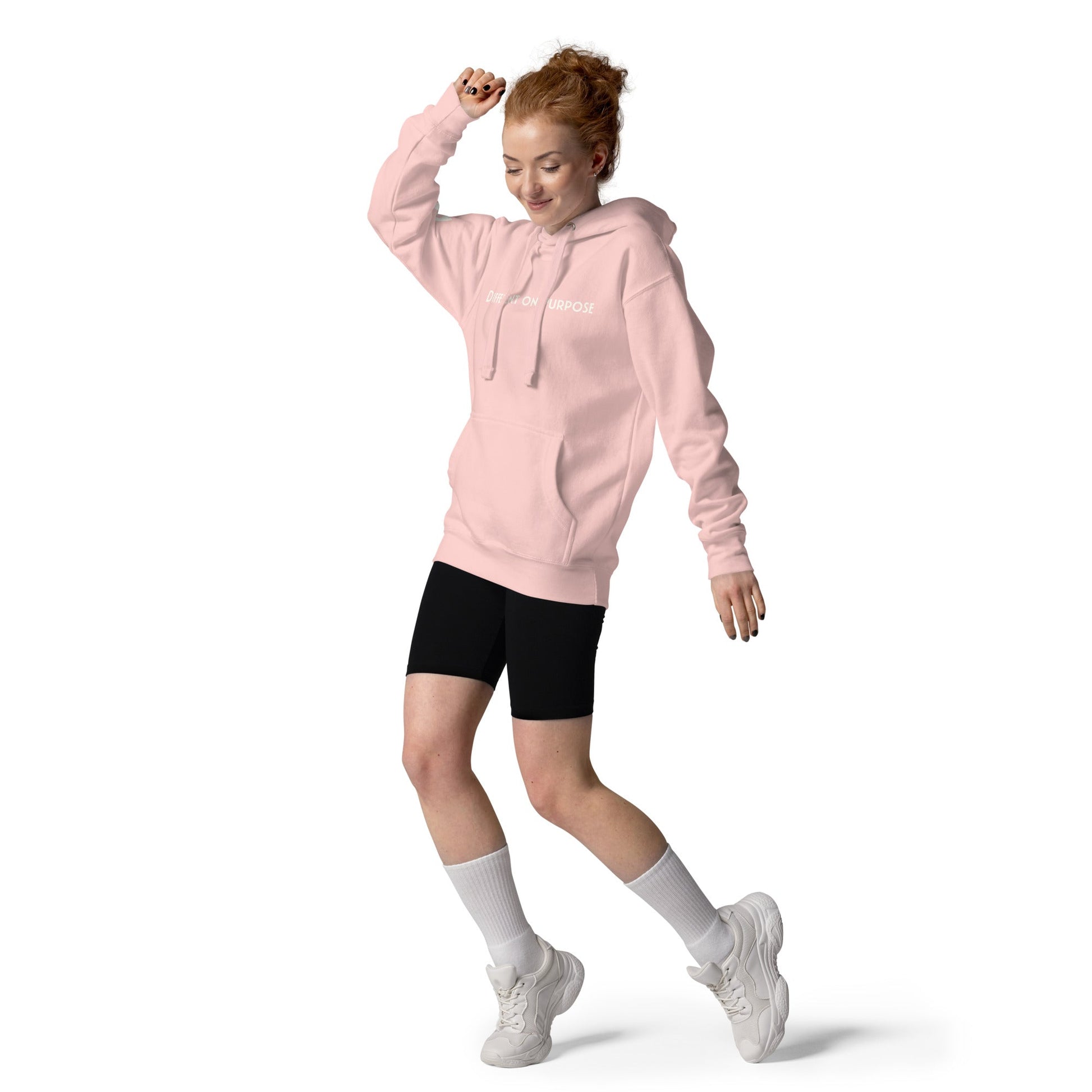 DIFFERENT ON PURPOSE Hoodie In Pink — R.12.1.2 - SuNise & Co