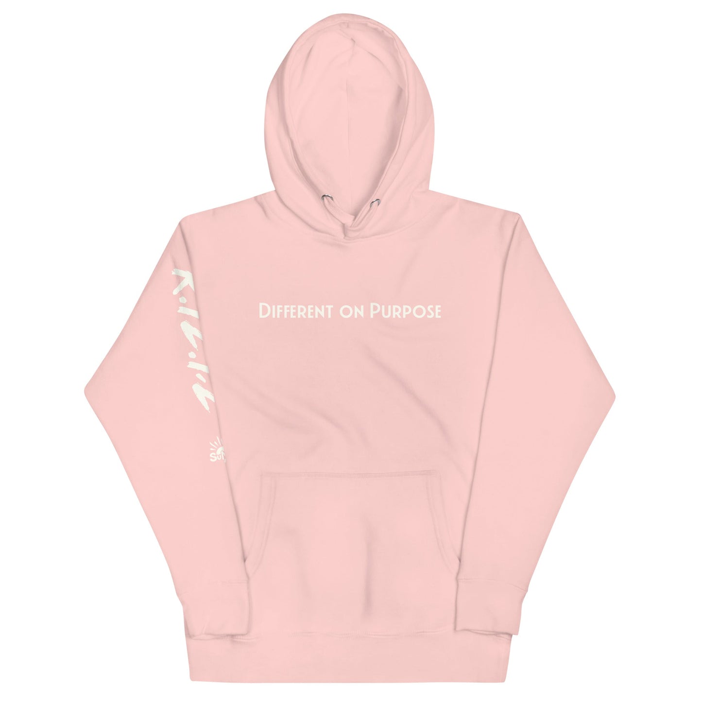 DIFFERENT ON PURPOSE Hoodie In Pink — R.12.1.2 - SuNise & Co