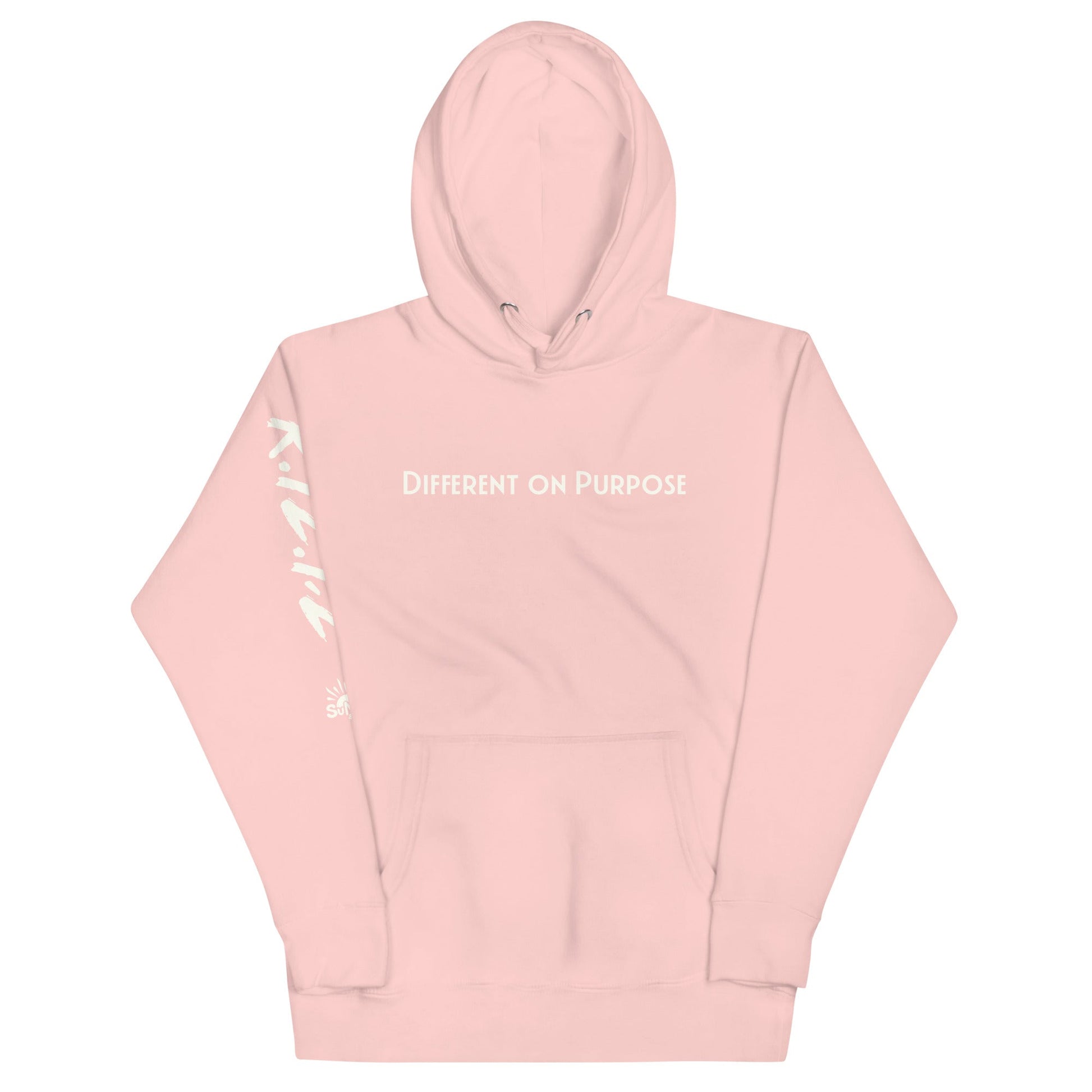 DIFFERENT ON PURPOSE Hoodie In Pink — R.12.1.2 - SuNise & Co