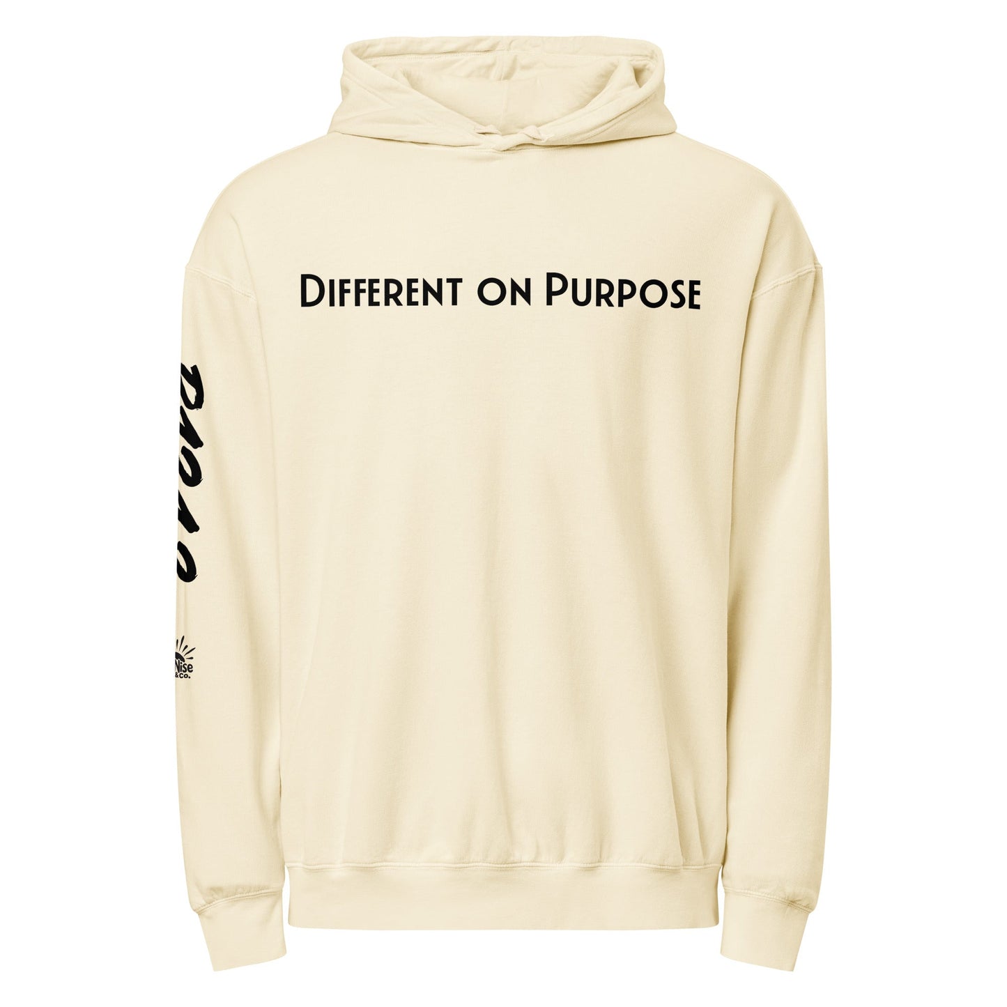 DIFFERENT ON PURPOSE Hoodie — R.12.1.2 - SuNise & Co