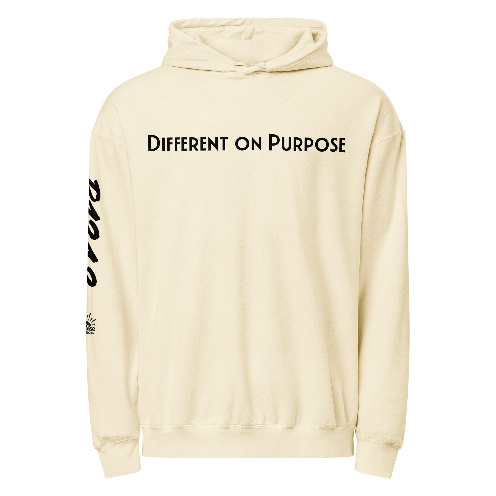 DIFFERENT ON PURPOSE Hoodie — R.12.1.2 - SuNise & Co