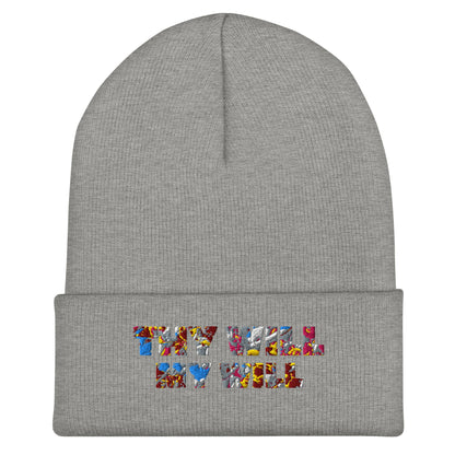 Embroidered 'Thy Will My Will' Beanie - SuNise & Co