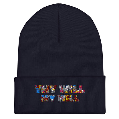 Embroidered 'Thy Will My Will' Beanie - SuNise & Co