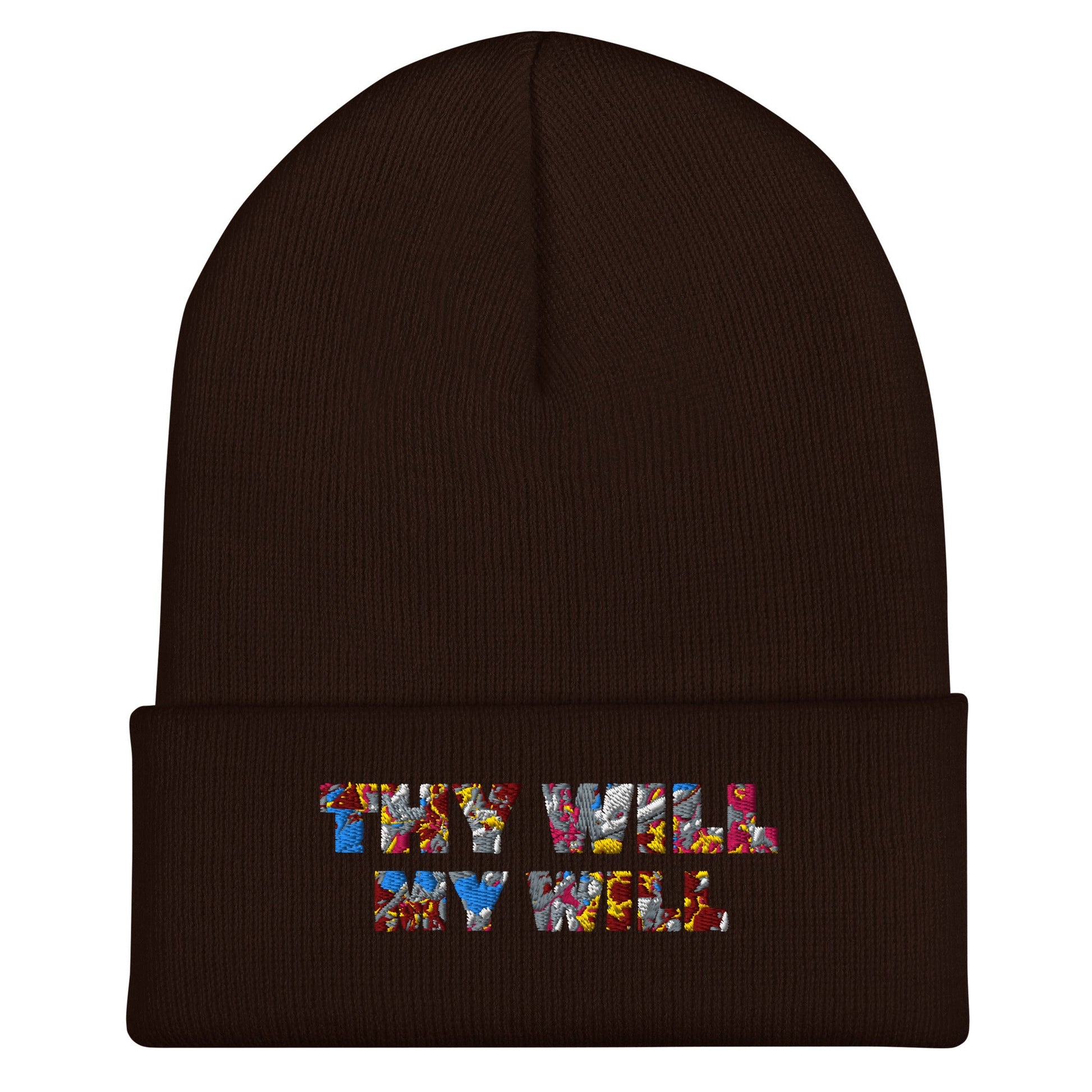 Embroidered 'Thy Will My Will' Beanie - SuNise & Co