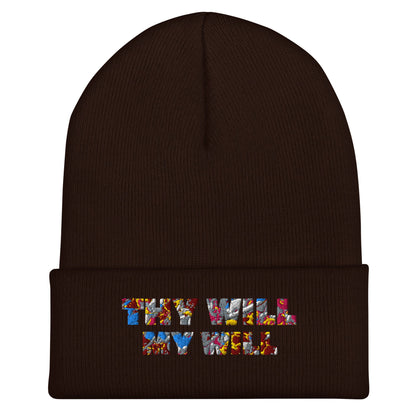 Embroidered 'Thy Will My Will' Beanie - SuNise & Co