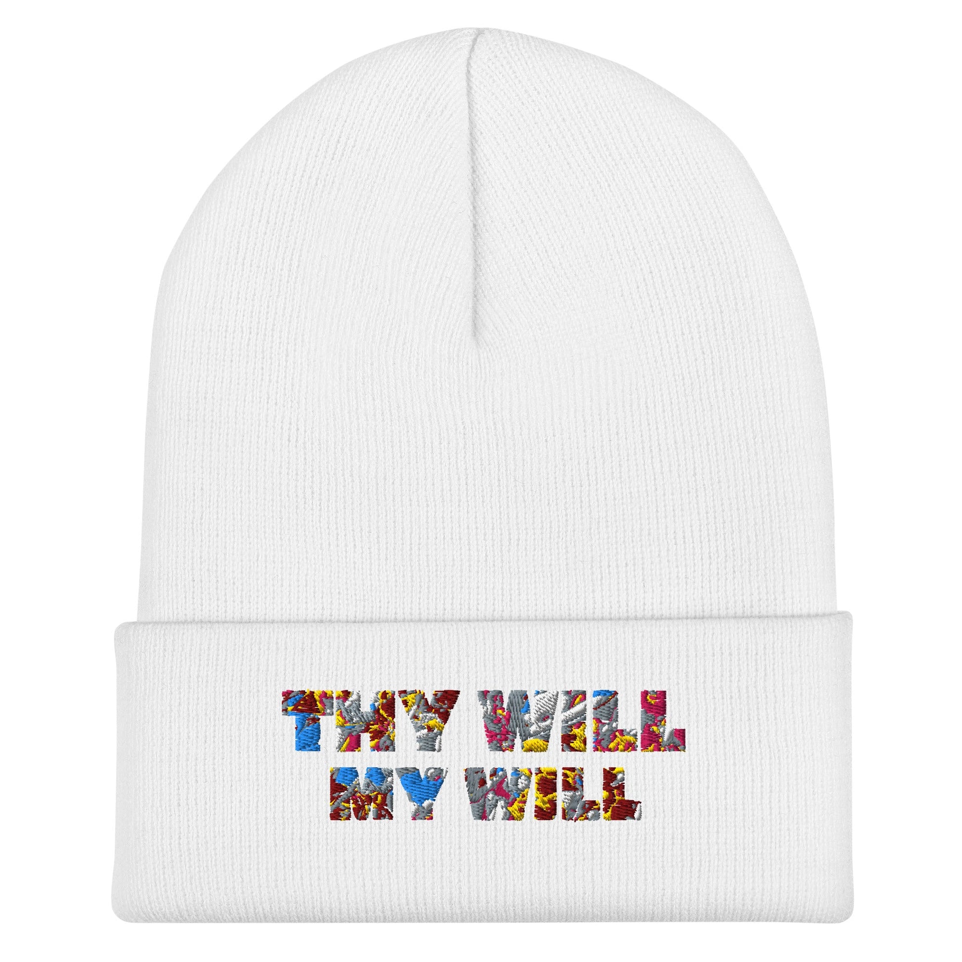 Embroidered 'Thy Will My Will' Beanie - SuNise & Co