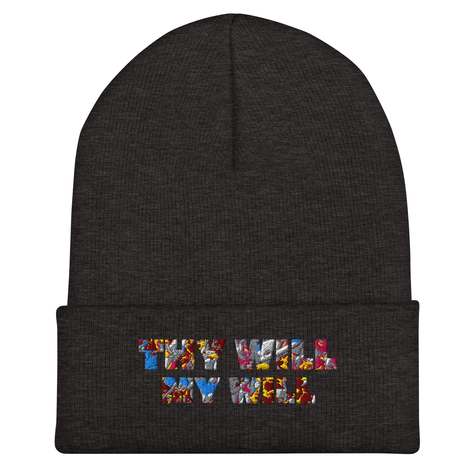 Embroidered 'Thy Will My Will' Beanie - SuNise & Co