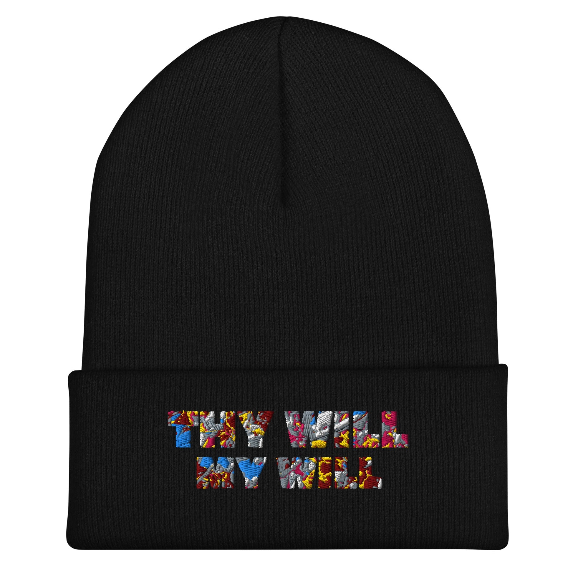 Embroidered 'Thy Will My Will' Beanie - SuNise & Co