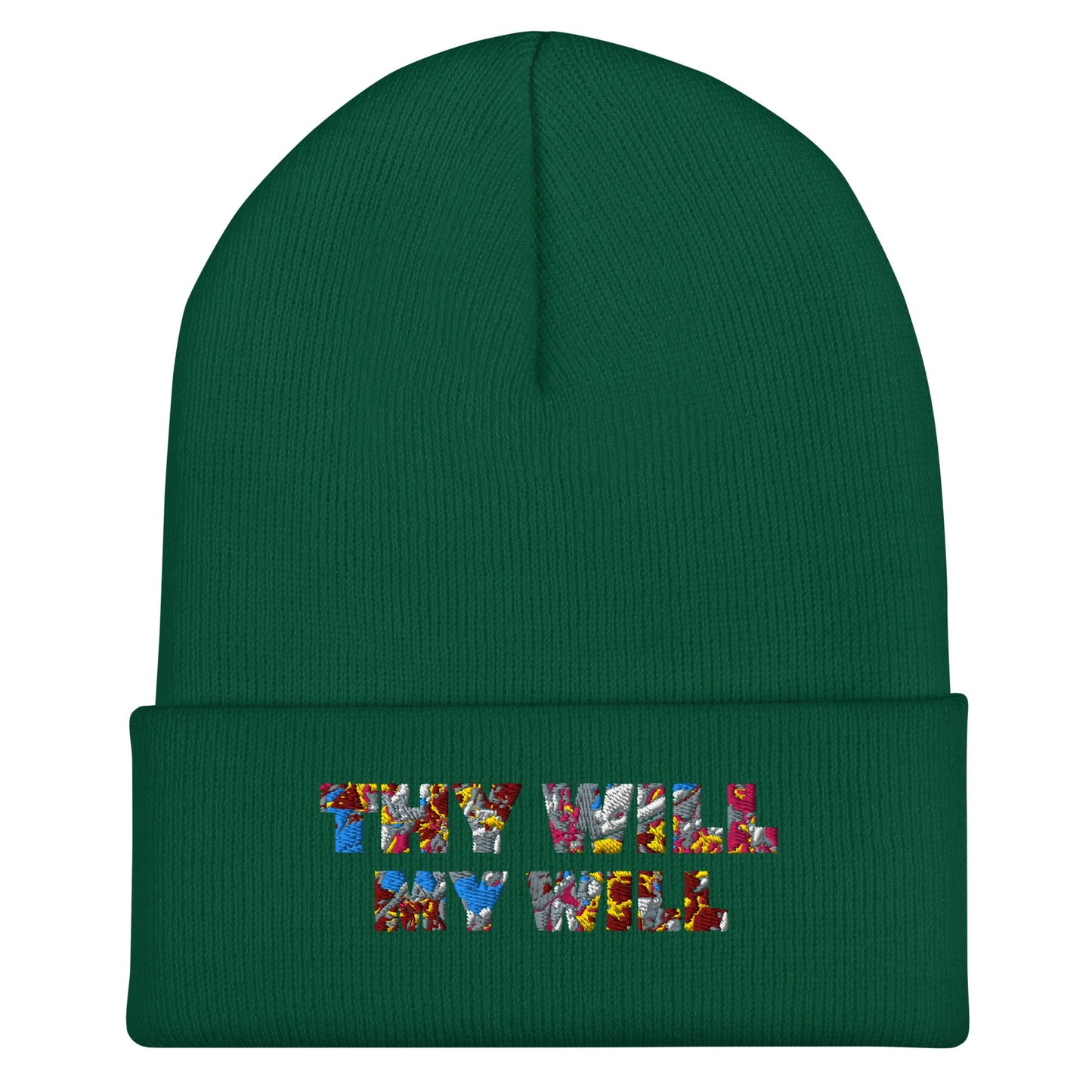 Embroidered 'Thy Will My Will' Beanie - SuNise & Co