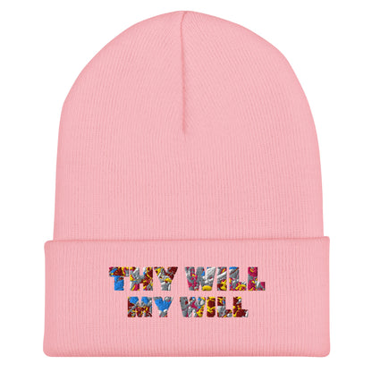 Embroidered 'Thy Will My Will' Beanie - SuNise & Co