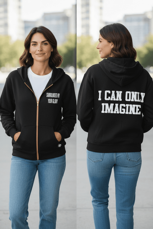 Glory Gold Zip Hoodie – Faith - Inspired Statement Piece - SuNise & Co