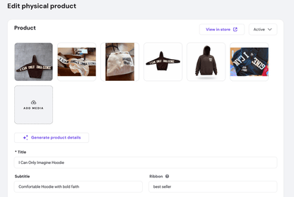 "I Can Only Imagine" Hoodie - SuNise & Co