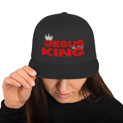 Jesus Is my KING Snapback Hat - SuNise & Co