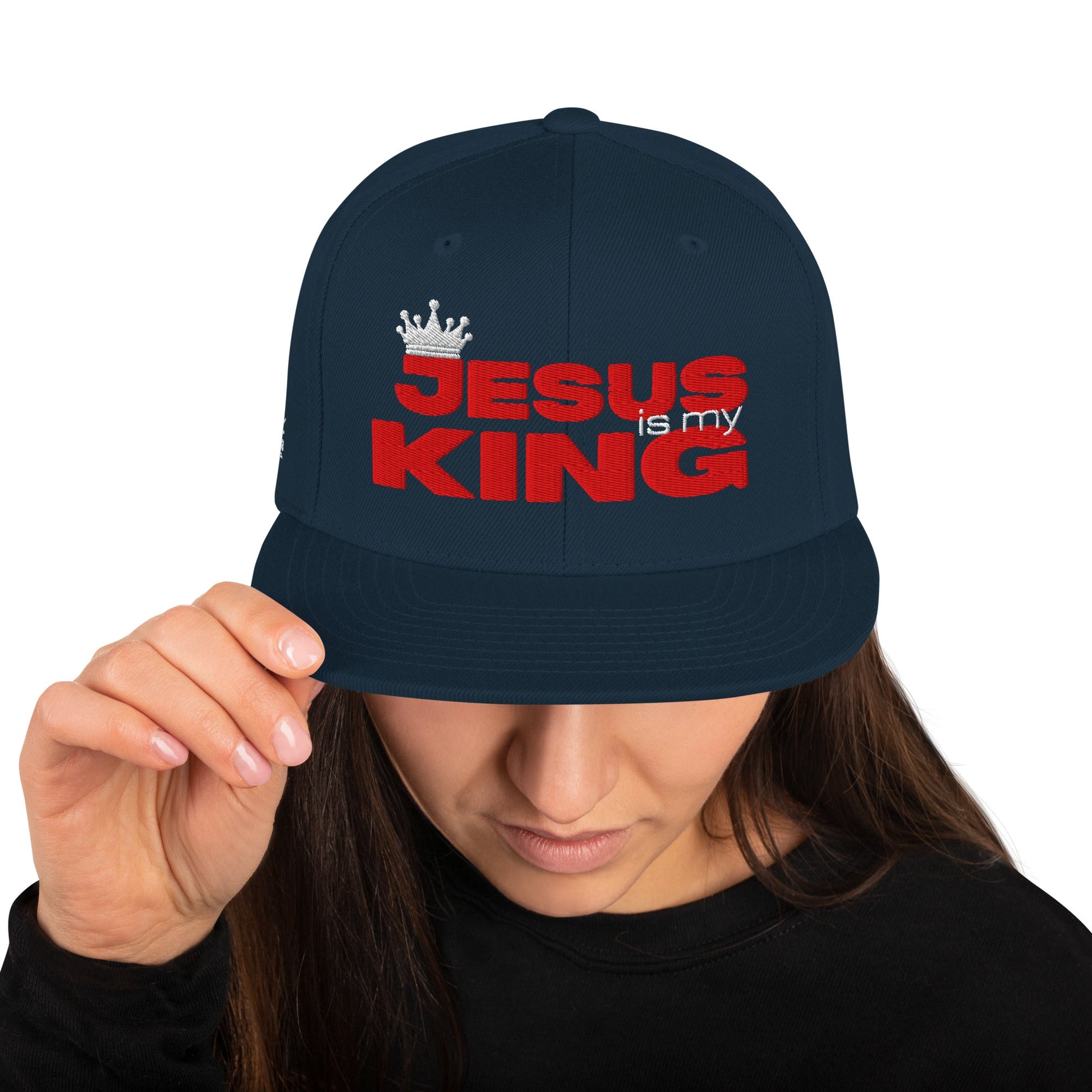 Jesus Is my KING Snapback Hat - SuNise & Co