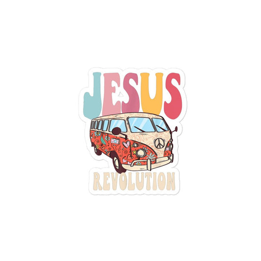 Jesus Revolution Bubble - free stickers - SuNise & Co
