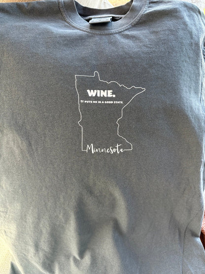 Minnesota Wine Tee – Local Pride Graphic Shirt - SuNise & Co
