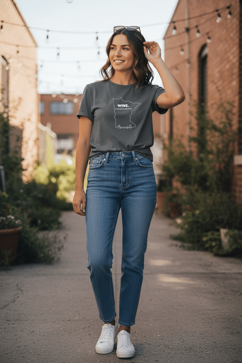 Minnesota Wine Tee – Local Pride Graphic Shirt - SuNise & Co