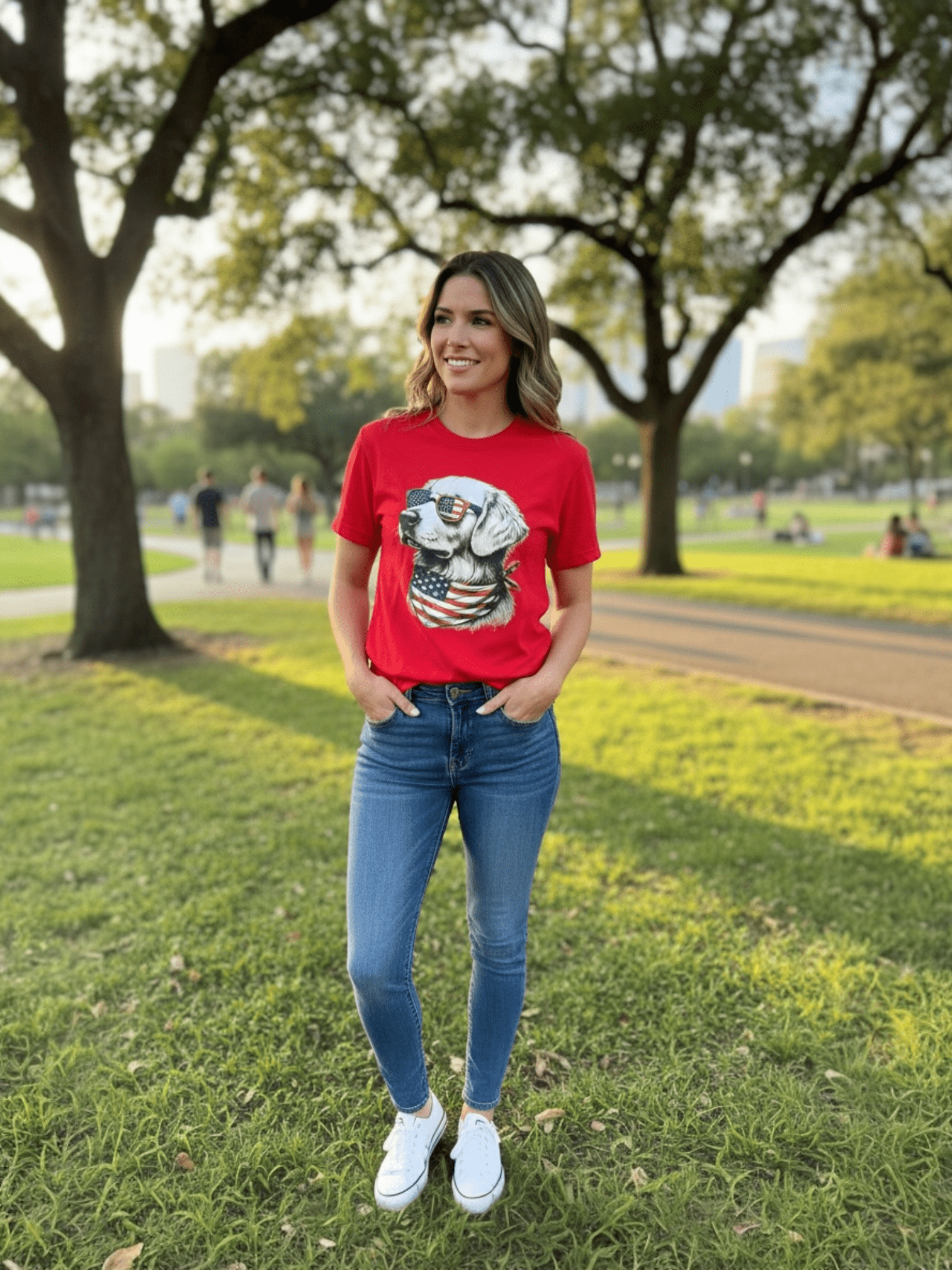 Patriotic Pup Graphic Tee - SuNise & Co