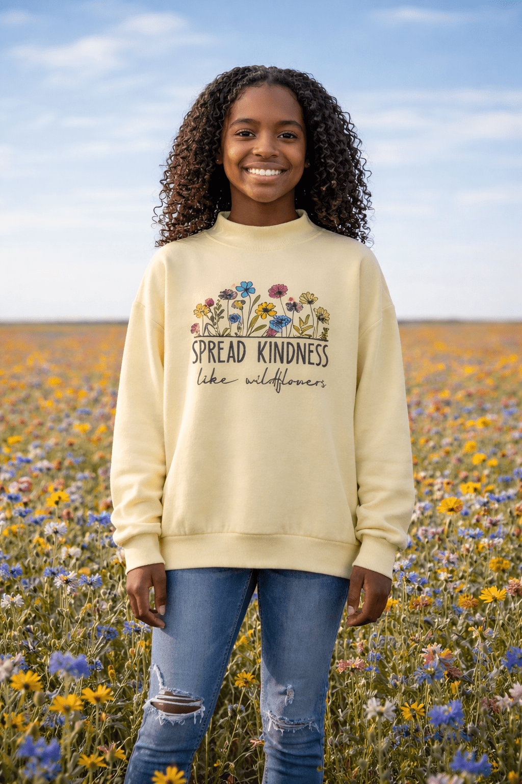 Spread Kindness™ Crewneck – Everyday Statement Sweatshirt - SuNise & Co