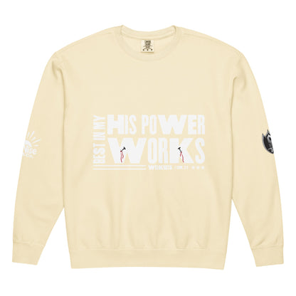 Unisex garment - dyed fleece crewneck sweatshirt - SuNise & Co