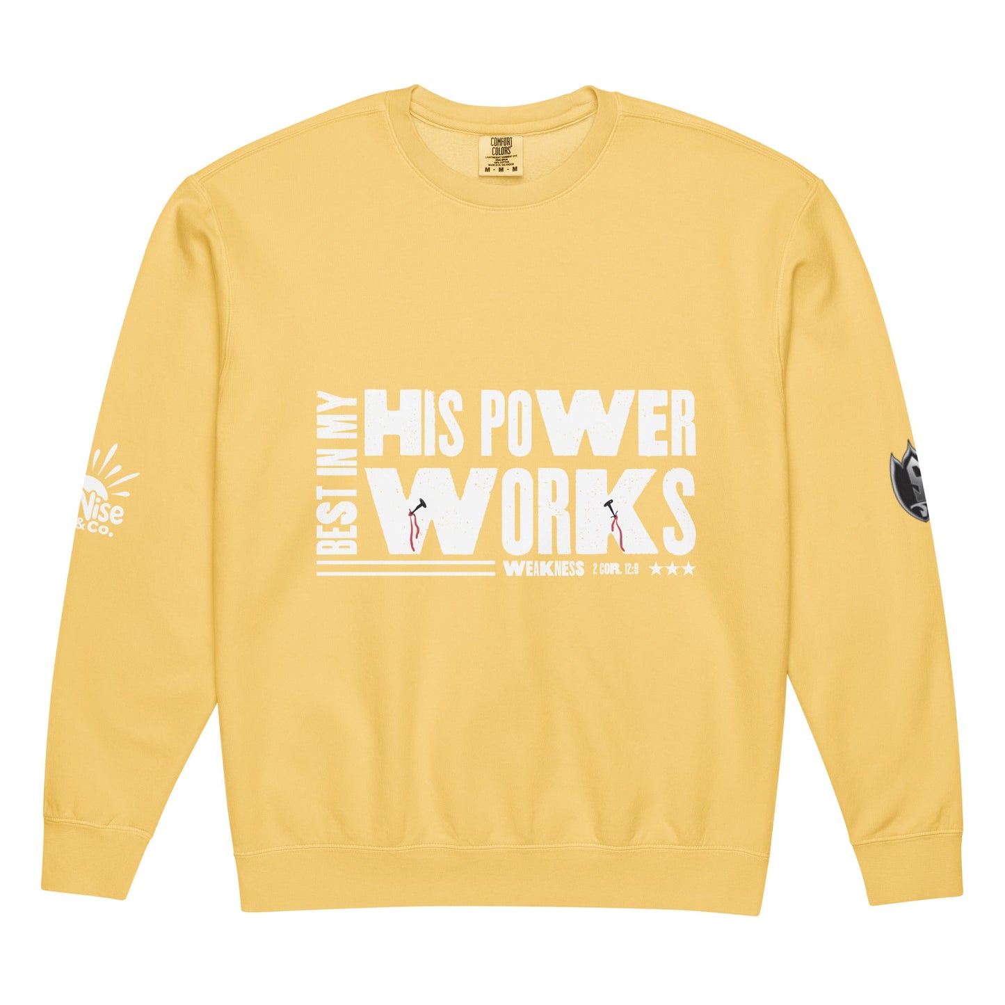 Unisex garment - dyed fleece crewneck sweatshirt - SuNise & Co