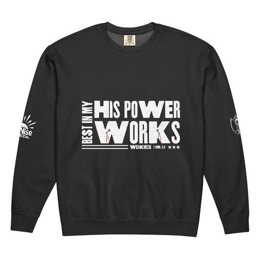 Unisex garment - dyed fleece crewneck sweatshirt - SuNise & Co