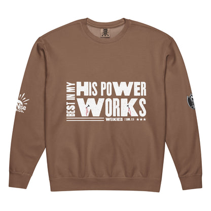 Unisex garment - dyed fleece crewneck sweatshirt - SuNise & Co