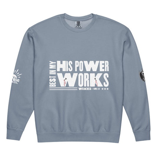 Unisex garment - dyed fleece crewneck sweatshirt - SuNise & Co