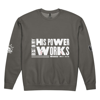 Unisex garment - dyed fleece crewneck sweatshirt - SuNise & Co